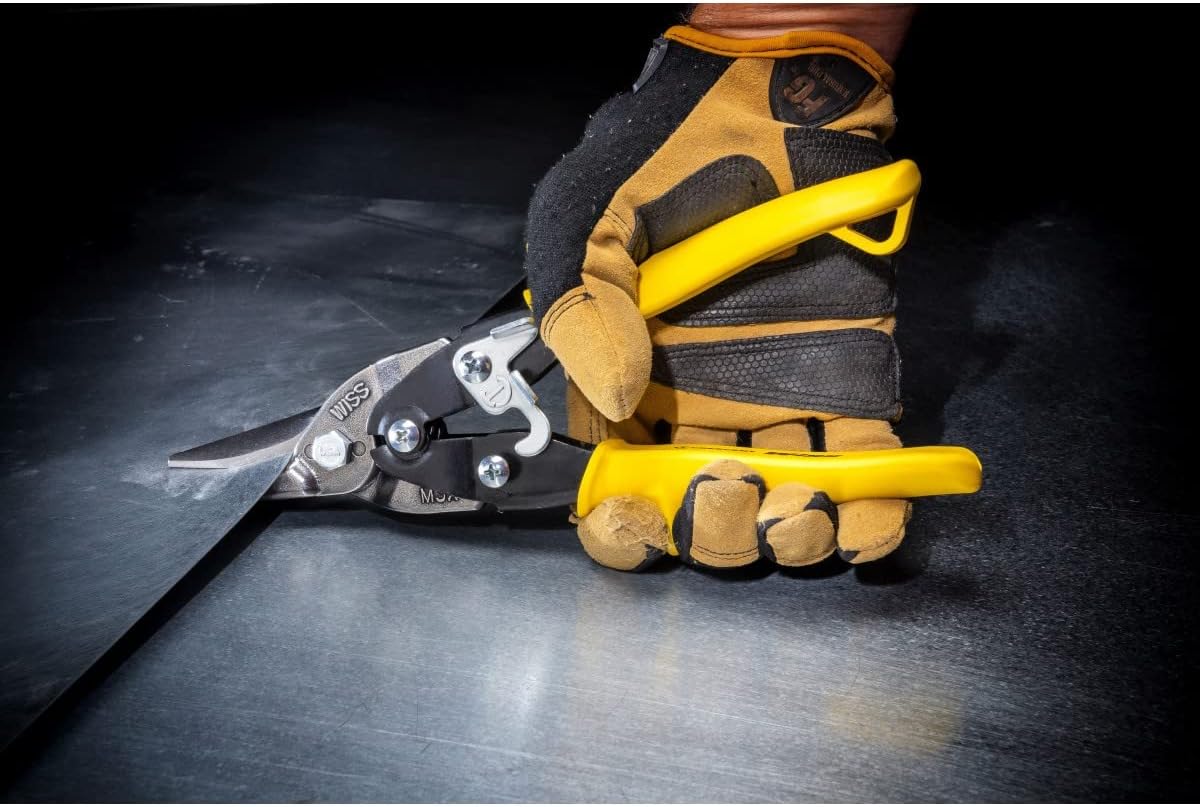 Crescent Wiss 9-3/4 Inch MetalMaster Compound Action Snips - Straight, Left and Right Cut - M3R