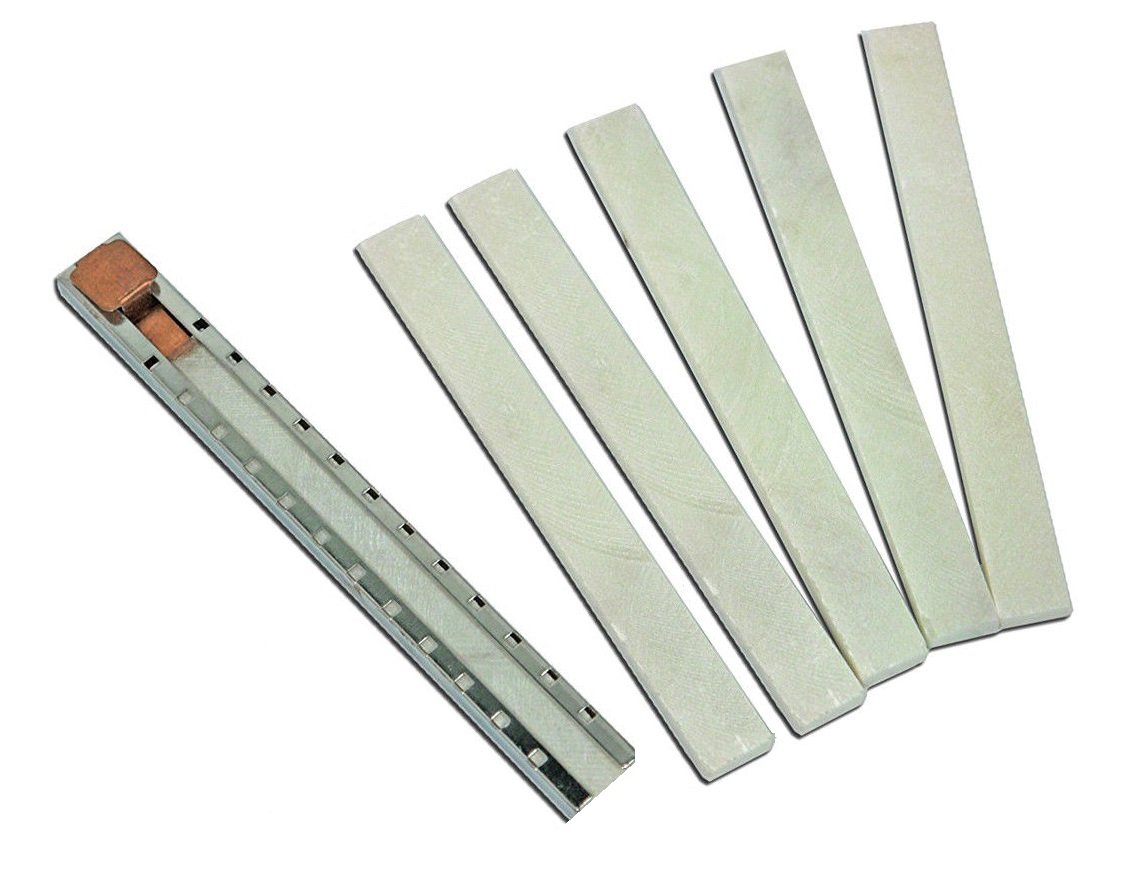 SP-400-1 Flat Soapstone Holder, 3/16" x 5", Stainless Steel, Includes Soapstone