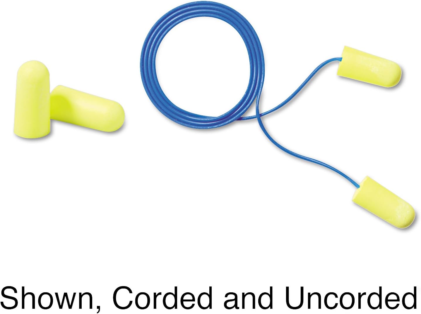 3M E-A-Rsoft Yellow Neons Uncorded Foam Ear Plugs