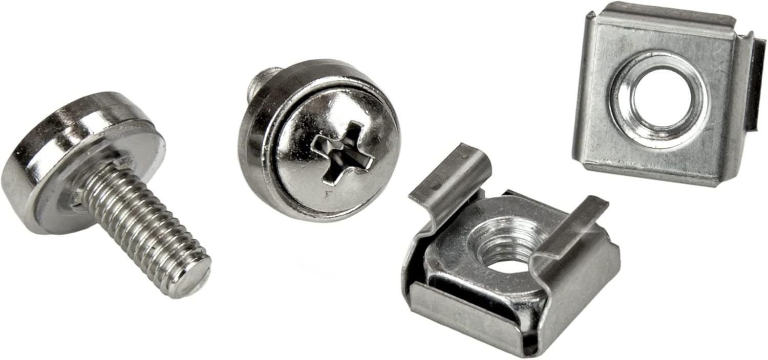 StarTech.com Mounting Screws and Cage Nuts for Server Rack & Cabinet