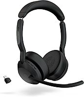 Jabra Evolve2 55 Stereo Wireless Headset - AirComfort, Noise-Cancelling Mics & Active Noise Cancellation