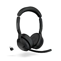 Jabra Evolve2 55 Stereo Wireless Headset - AirComfort, Noise-Cancelling Mics & Active Noise Cancellation