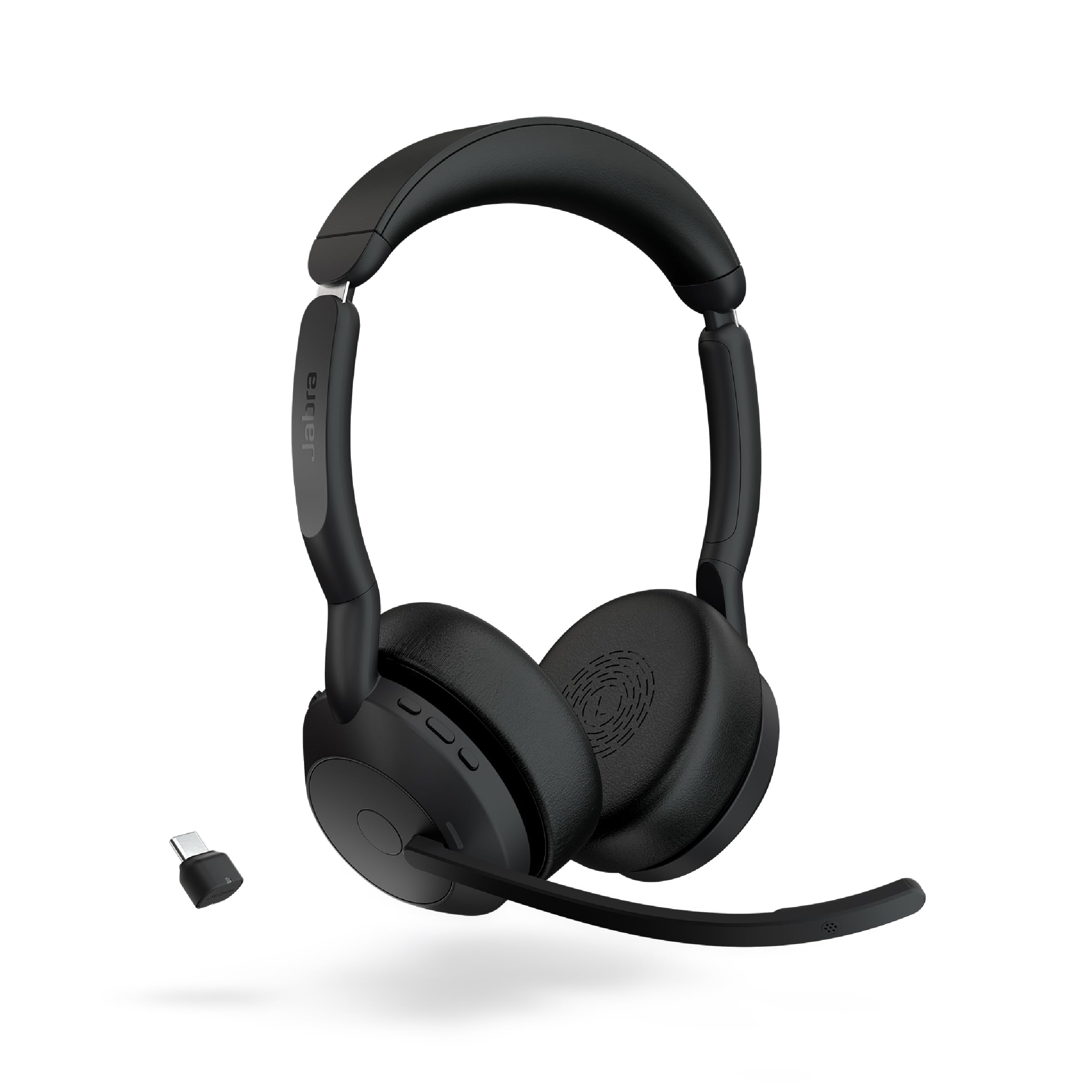 Jabra Evolve2 55 Stereo Wireless Headset - AirComfort, Noise-Cancelling Mics & Active Noise Cancellation