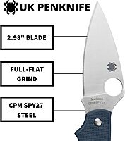 Spyderco UK Pen SlipIt C94PCBL Cobalt Blue FRN CPM-SPY27 Stainless Pocket Knife