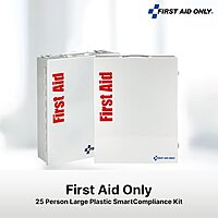 First Aid Only 90658 25-Person SmartCompliance First Aid Kit for Businesses