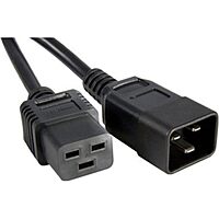 Unirise Standard Power Cord - 3 Ft - Iec 60320 C19 - Iec 60320 C20 250 V Ac - 20 A - Black