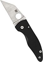 Spyderco MicroJimbo Folding Pocket Knife - CPM S90V Steel with Carbon Fiber Handle, PlainEdge - C264CFP