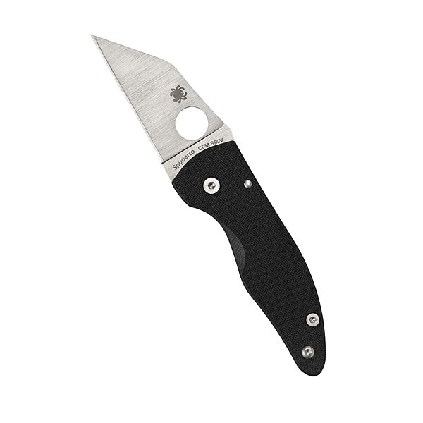 Spyderco MicroJimbo Folding Pocket Knife - CPM S90V Steel with Carbon Fiber Handle, PlainEdge - C264CFP