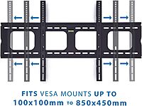 Mount-It! Low-Profile TV Mount | Flush Large TV Wall Mount | Slim Fixed Wall Mounting Bracket for 42-70 in. Screen Displays | VESA Compatibility up to 850x450 | 220 lbs Capacity