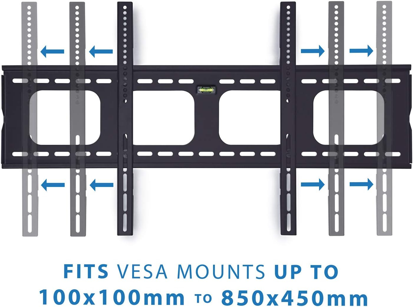 Mount-It! Low-Profile TV Mount | Flush Large TV Wall Mount | Slim Fixed Wall Mounting Bracket for 42-70 in. Screen Displays