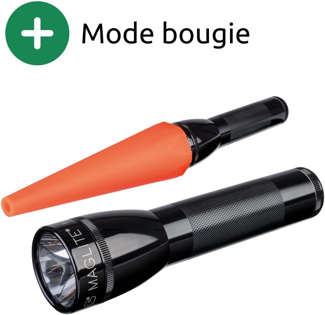 ML25LT-J201G MagLite, 2C Cell, Twist Head, 177 Lumens,Black