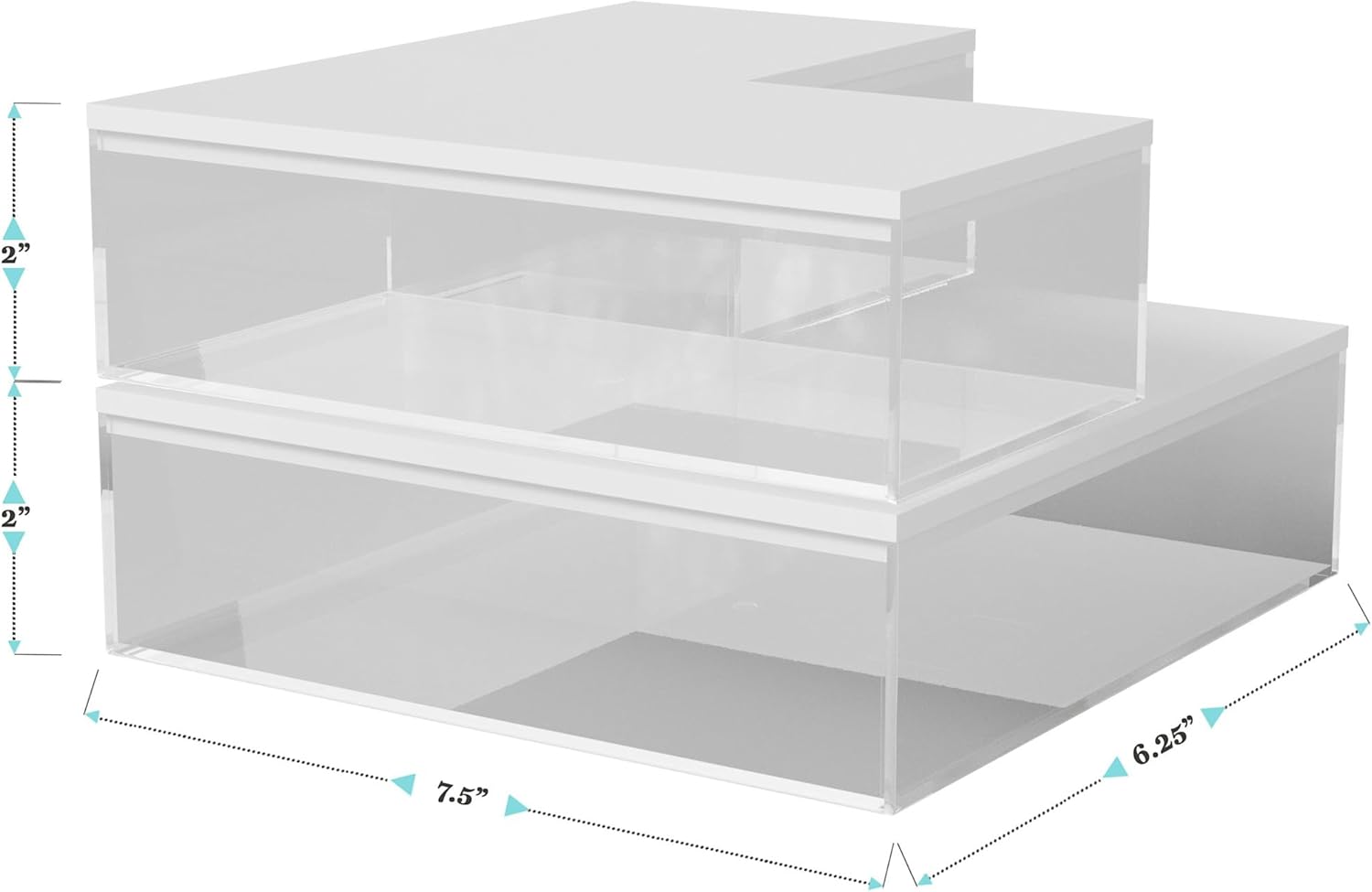 MARTHA STEWART Brody Plastic Storage Organizer Bins with Wood Lids
