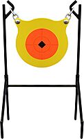 Birchwood Casey World of Targets Boomslang AR500 Steel Durable 0.5" Thick 9.5" Diameter Shooting Gong Target with Stand & Hanging Hardware