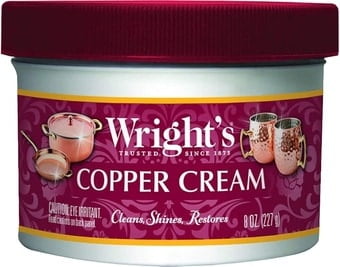 Wright's Copper and Brass Cream Cleaner 8 oz