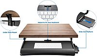 Mount-It! Keyboard Tray Under Desk with Adjustable Mouse Platform – Easy-Glide Sliding Drawer Under Desk Slide Out