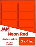 JAM PAPER Mailing Address Labels - Self-Adhesive Rectangular