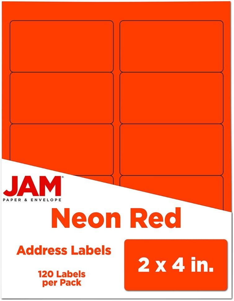 JAM PAPER Mailing Address Labels - Self-Adhesive Rectangular