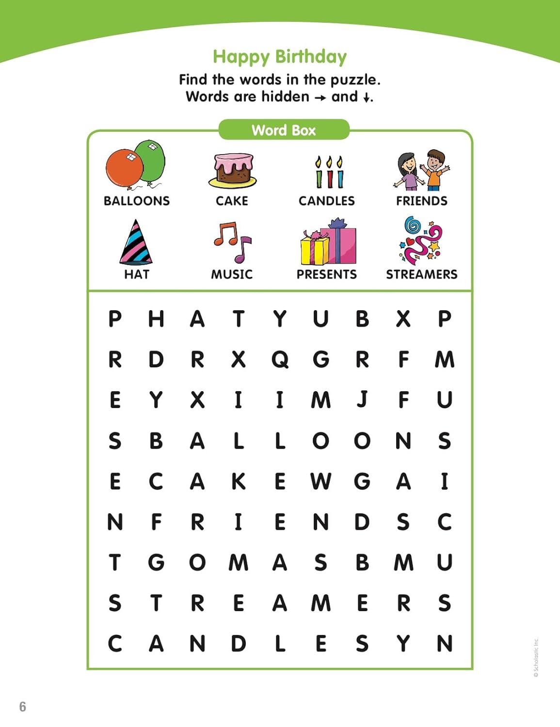 Scholastic Little Skill Seekers: Word Searches Activity Book, Pre-K To Kindergarten