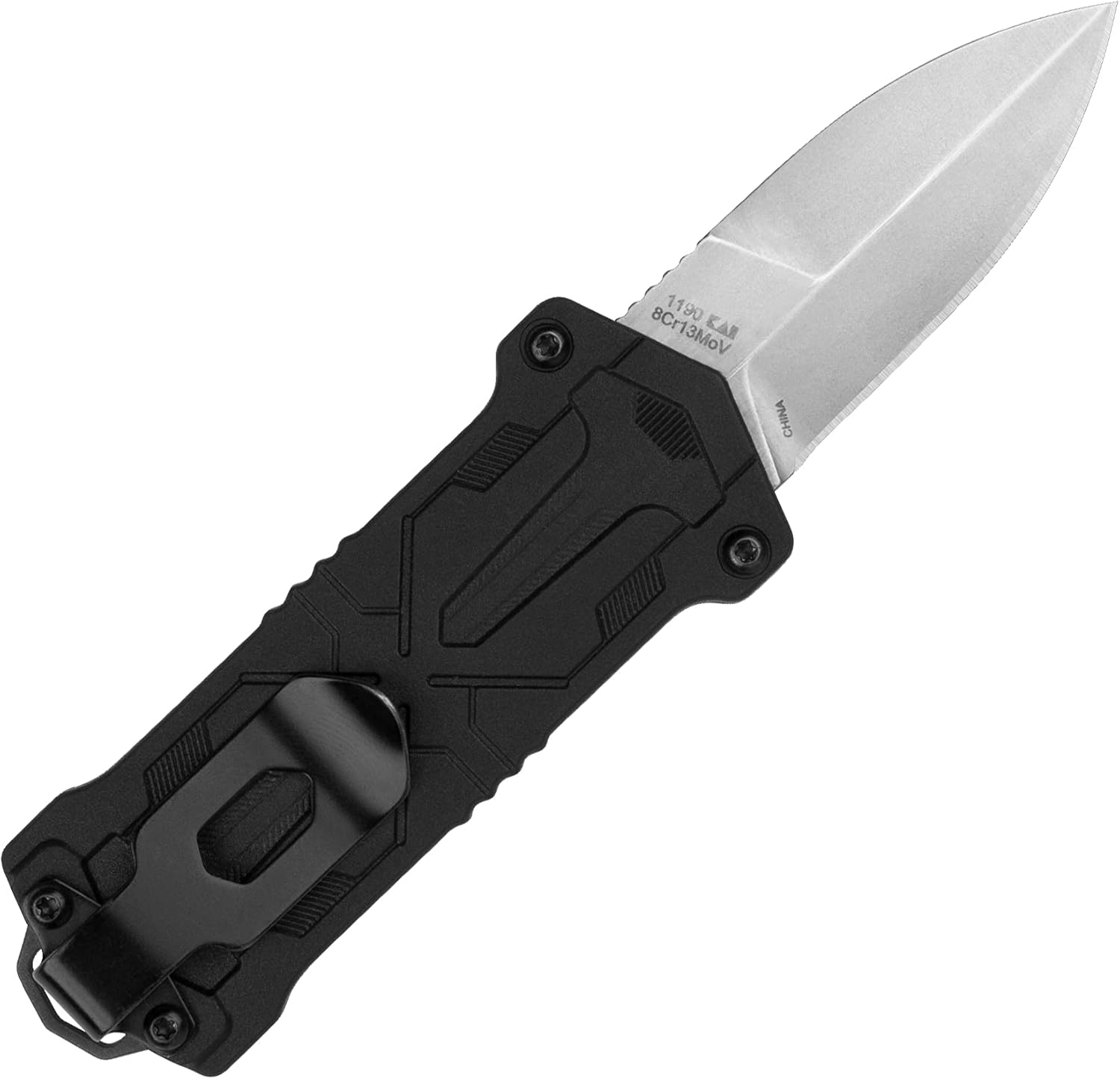 Kershaw Kapsule EDC Pocket Knife, 1.9" Spear Point Blade, Manual Opening, Sliding Button Lock,Black