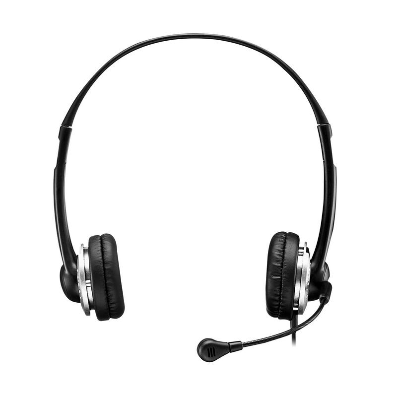 Xtream P2 USB Wired Multimedia Headset with Noise-Canceling Microphone, Binaural Over The Head, Black