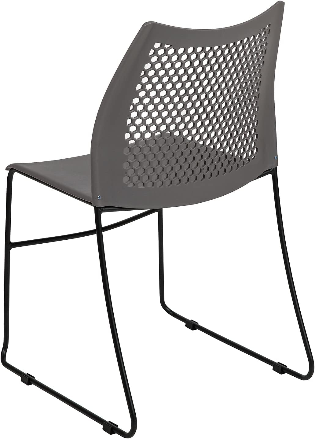 Flash Furniture HERCULES Series 661 lb Capacity Stack Chair with Air-Vent Back and Sled Base