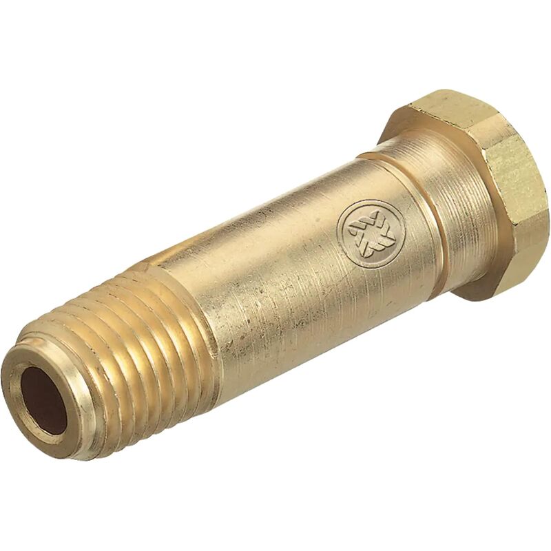 Western Enterprises CO-3 Regulator Inlet Nipples, CO2, 1/4 in (NPT), 2 in, Brass, CGA-320