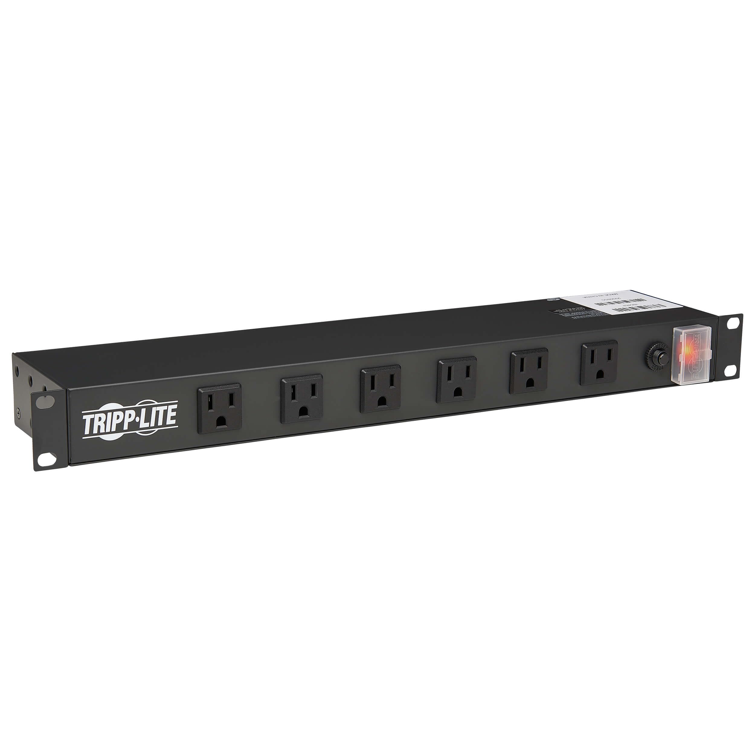 Tripp Lite 1U Rackmount Power Strip PDU, 15A 120V, 15ft Cord