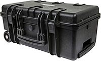 Monoprice Weatherproof Hard Case - 22 x 14 x 10 Inches, With Wheels and Customizable Foam, Shockproof, IP67