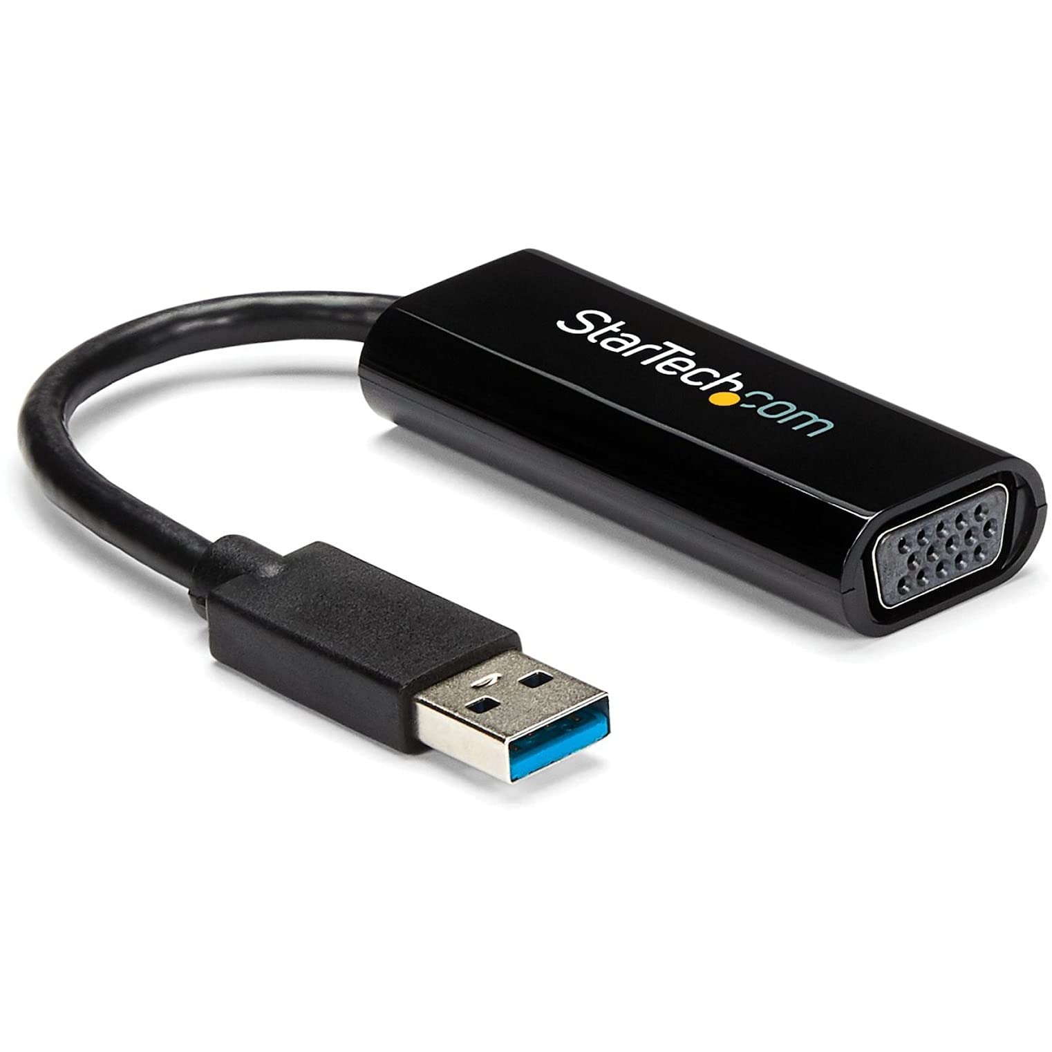 StarTech.com USB 3.0 to VGA Adapter, USB to VGA Monitor Converter for Windows, Slim, TAA (no support for macOS/ChromeOS/Linux)