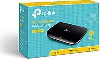 TP-Link 5 Port Gigabit Ethernet Network Switch | Plug and Play | Desktop or Wall-Mount | Plastic Case Ethernet Splitter