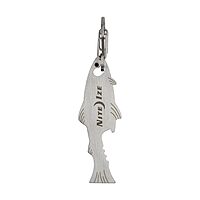 Nite Ize DoohicKey FishKey Key Tool Keychain Multi-Tool, Stainless, 1-Pack