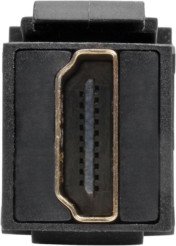 Tripp Lite High-Speed HDMI with Ethernet All-in-One Keystone/Panel Mount Coupler Cable (F/F), Angled Connector