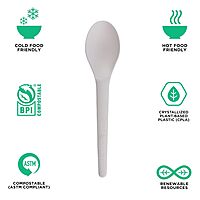 ECO-PRODUCTS Plantware CPLA Compostable Cutlery, Case of 1000