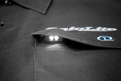 QuiqLiteX1 Tactical Blue/White Hands-Free LED Pocket Light 5/75/150 Lumens