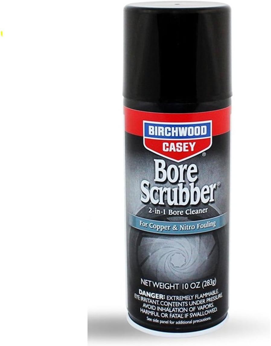 BIRCHWOOD CASEY Bore Scrubber 2-in-1 Cleaner Gun Solvent for Removing Carbon, Powder, Copper, Lead & Plastic Wad Residue