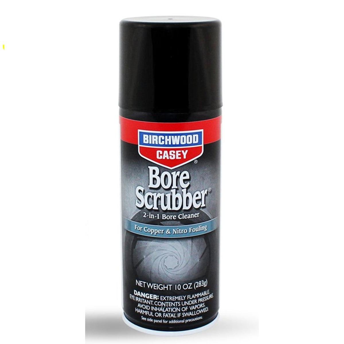 BIRCHWOOD CASEY Bore Scrubber 2-in-1 Cleaner Gun Solvent for Removing Carbon, Powder, Copper, Lead & Plastic Wad Residue