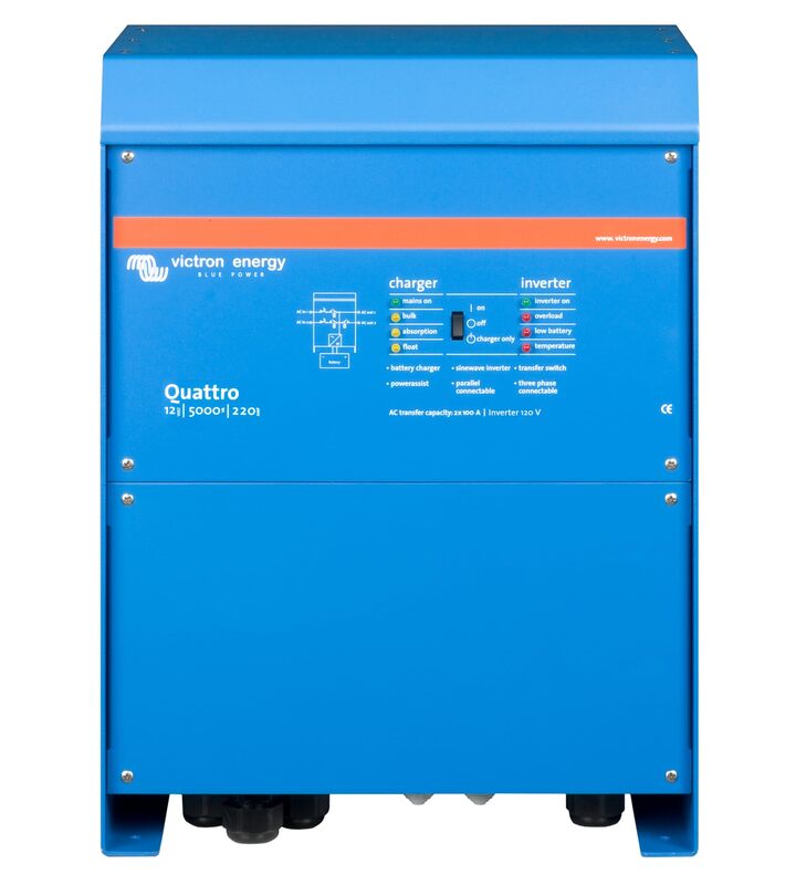 Victron Quattro Inverter/Charger 5000W - Dual AC Inputs - PowerAssist