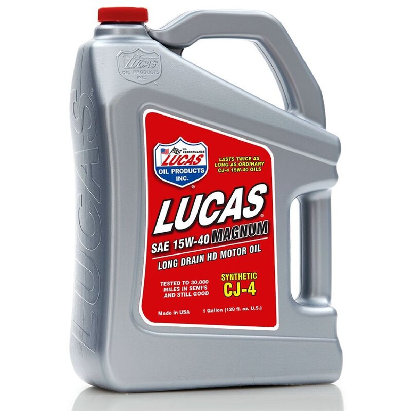 Lucas Oil SAE 15W-40 CJ-4 Synthetic Motor Oil (Magnum)