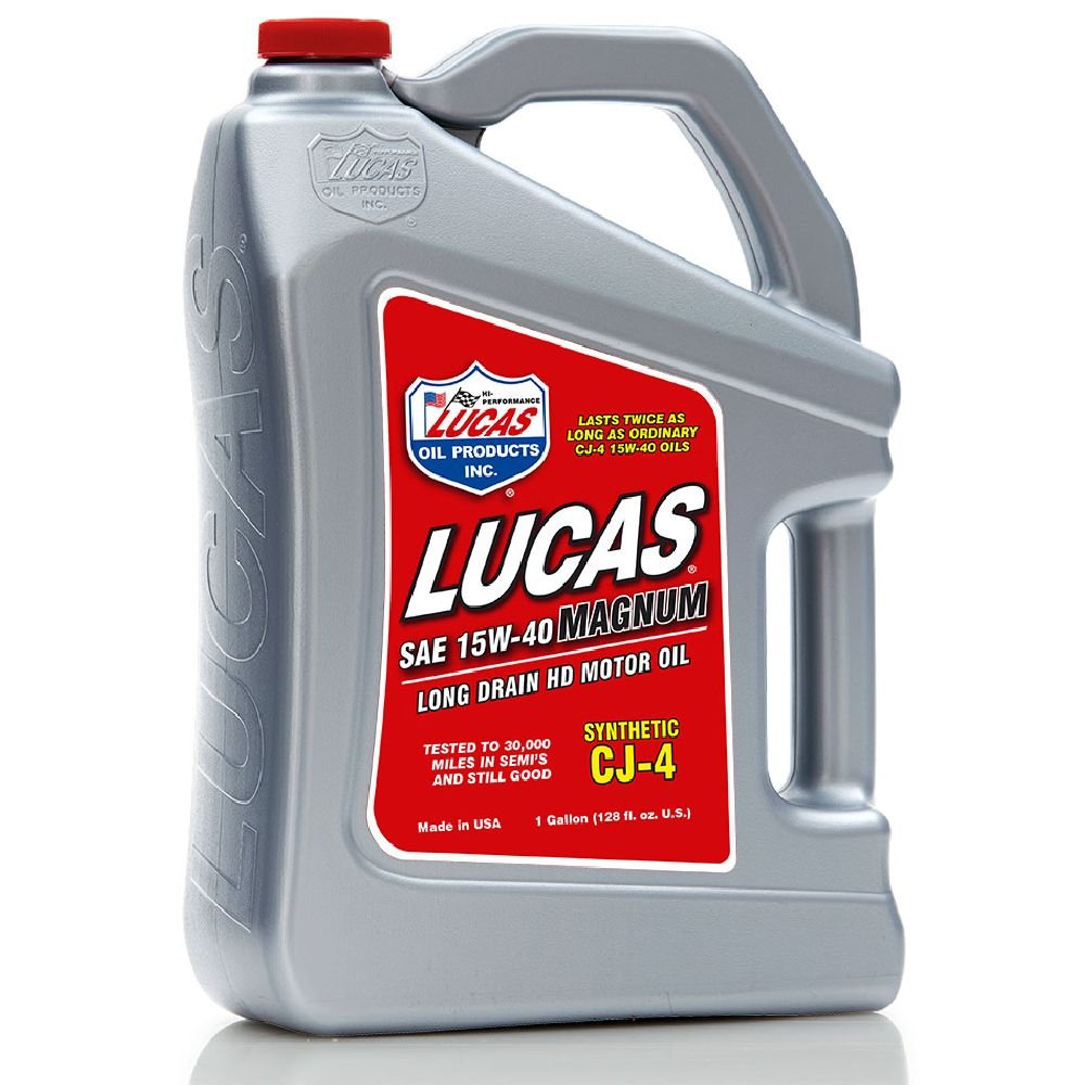 Lucas Oil SAE 15W-40 CJ-4 Synthetic Motor Oil (Magnum)
