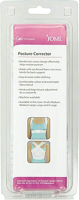 DMI Posture Corrector Adjustable Criss-Cross Foam Bands