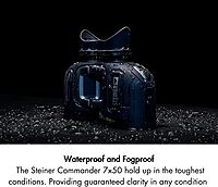 Steiner Optics Marine Commander 7x50 with Compass Professional Waterproof Binoculars, German Quality, Crystal Clear Images