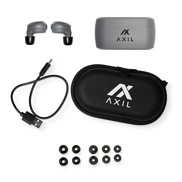 Axil XCOR Wireless Tactical Earbuds w/Touch Controls Black