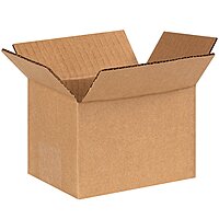 Partners Brand Corrugated Boxes, 6in x 4in x 4in, Kraft, Pack Of 25