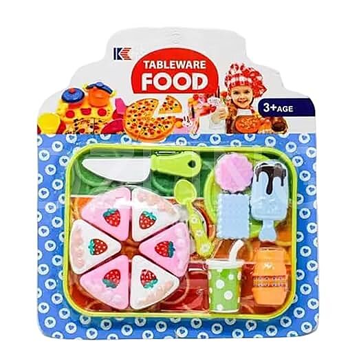Tableware Food Cake Cutting Toy Playset