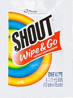 Shout Instant Stain Remover Towelette Wipes (80 count) 80 Count (Pack of 1)