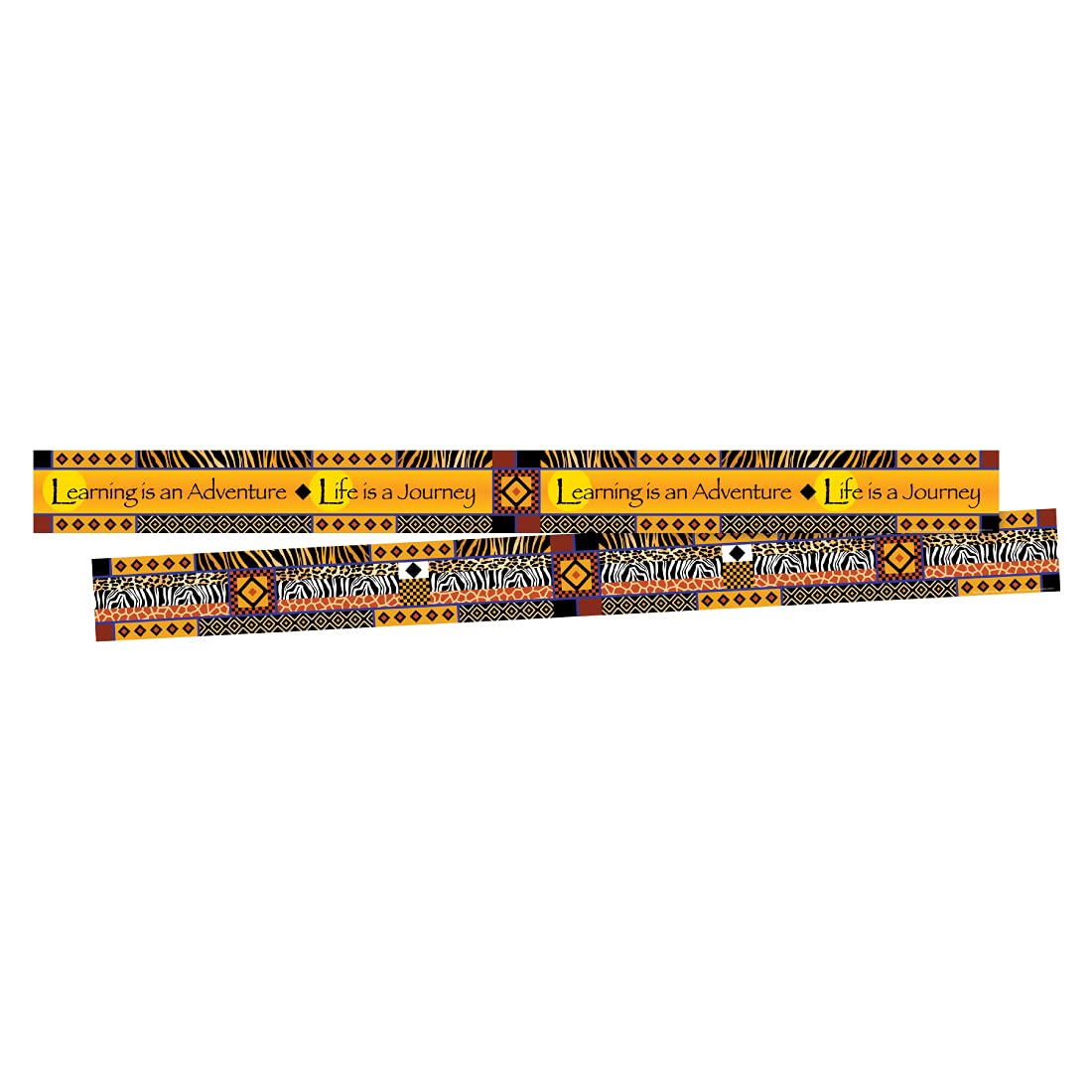 Barker Creek Double-Sided Border, Africa, for Bulletin Boards, Reception Areas, Halls, Break Rooms, Office, School