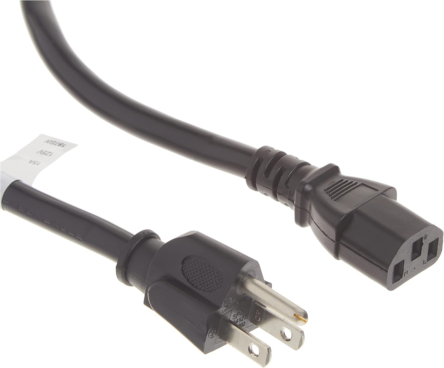 StarTech.com NEMA 5-15P to IEC 60320 C13 Computer Power Cord