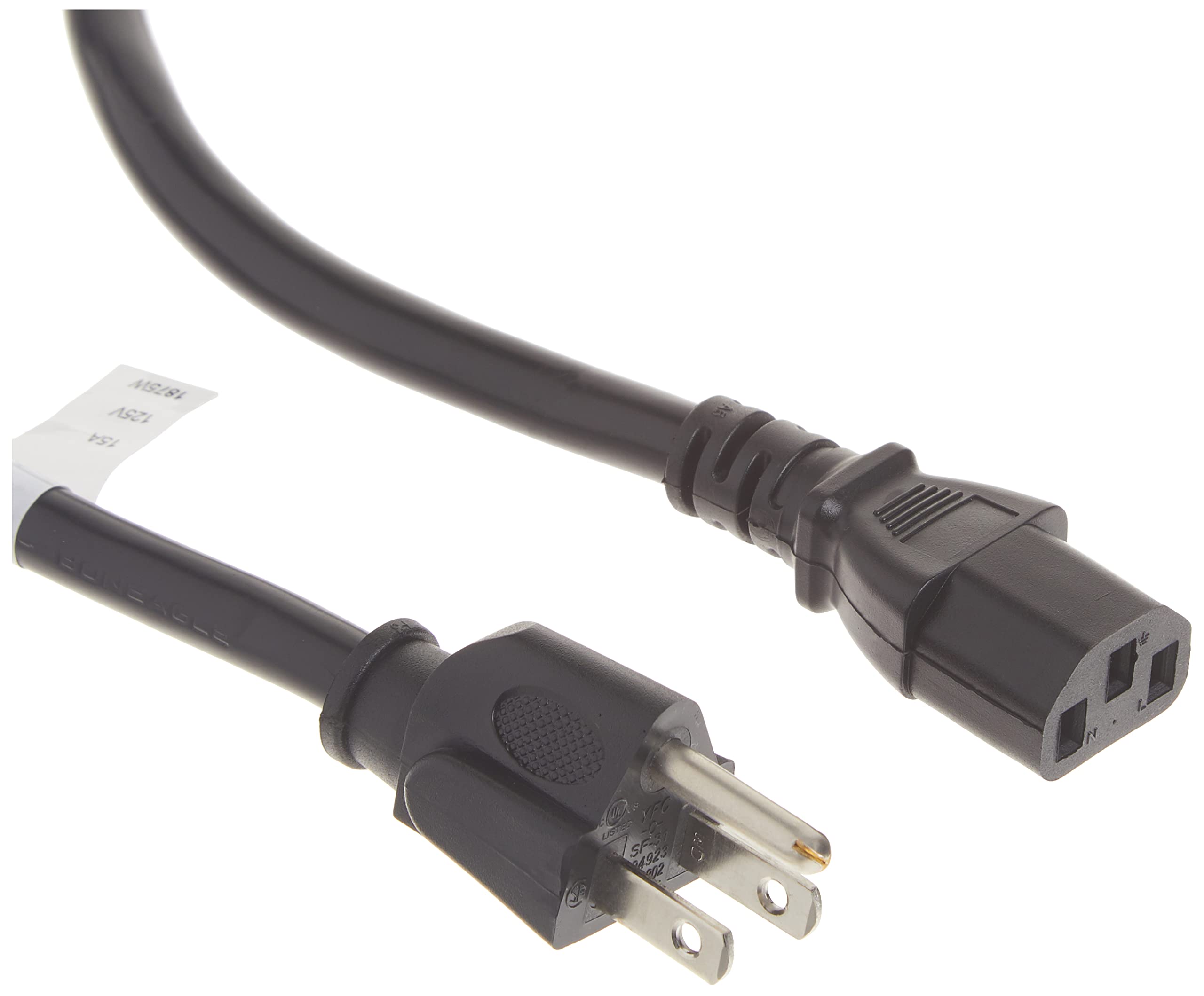 StarTech.com NEMA 5-15P to IEC 60320 C13 Computer Power Cord