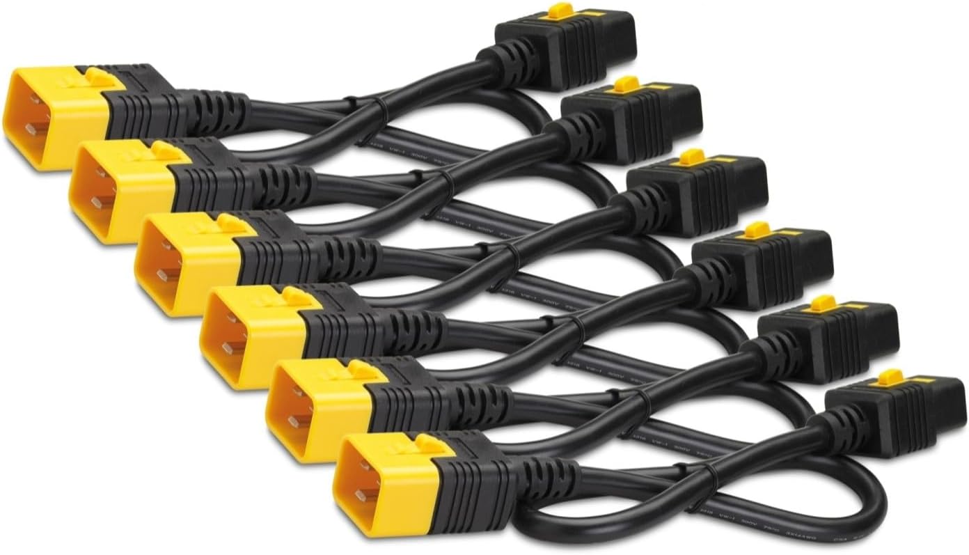 Kit of 6 1.8M Power Cord 6 Ea Locking C19 to C20