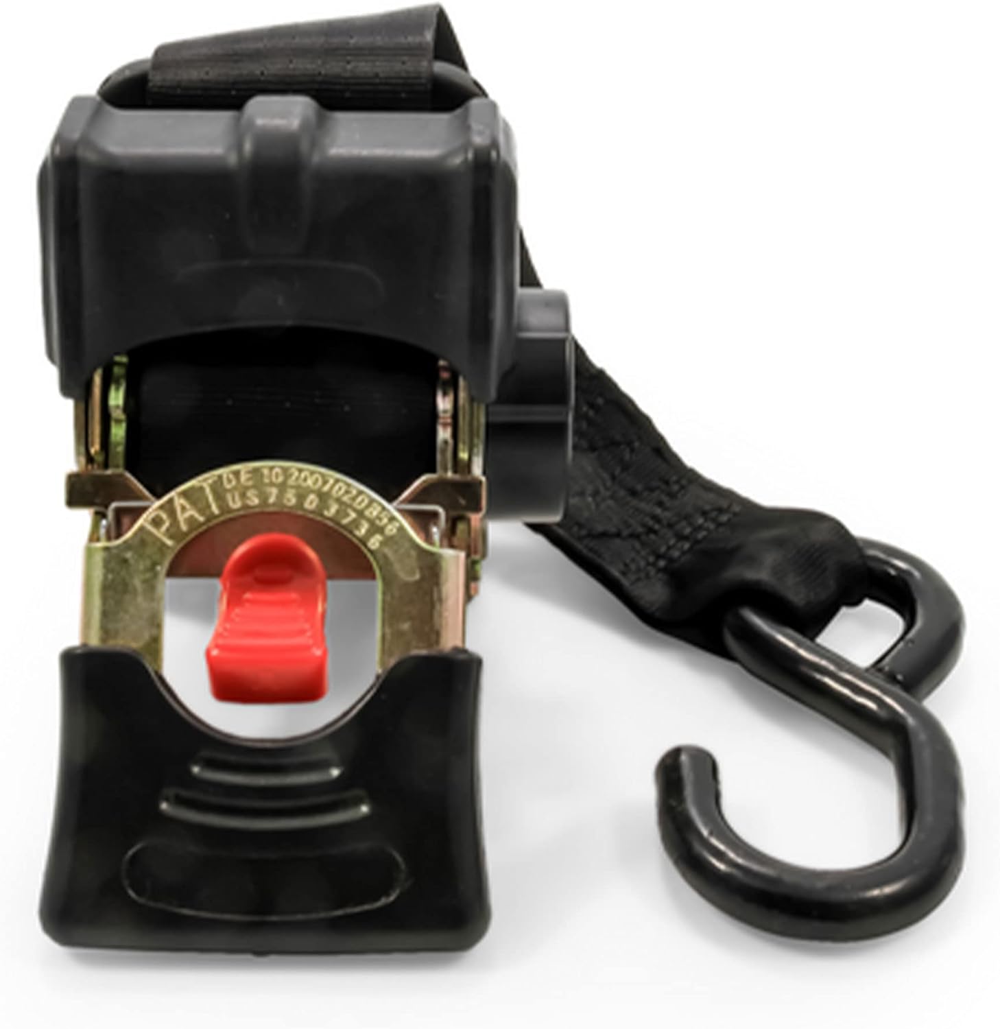 Camco Retractable Transom Tie Down Strap - 2" x 5.5', Bolt-On (2-Pack)